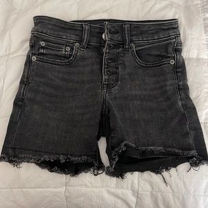 American Eagle black jean shorts
